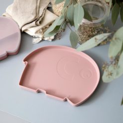 Sebra Silikon Teller, Fanto der Elefant, blossom pink 02