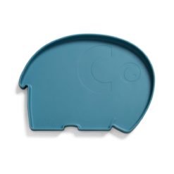 Sebra Silikon Teller, Fanto der Elefant, vintage blue 01