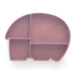 Sebra Silikon Teller mit Deckel, Fanto der Elefant, vintage rose 01