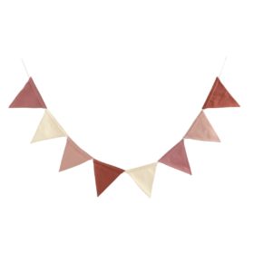Sebra Wimpelgirlande, doppelseitig, blossom pink, 250cm 01