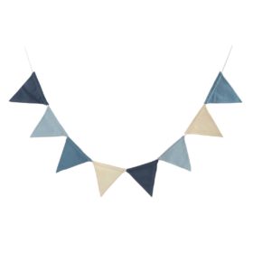 Sebra Wimpelgirlande, doppelseitig, powder blue, 250cm 01