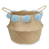Cam Cam Aufbewahrungskorb aus Seegras „Blue“, 30x35cm