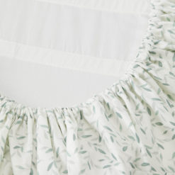 Cam Cam Babynestchen Bezug „Green Leaves“, 135x185cm, GOTS 01
