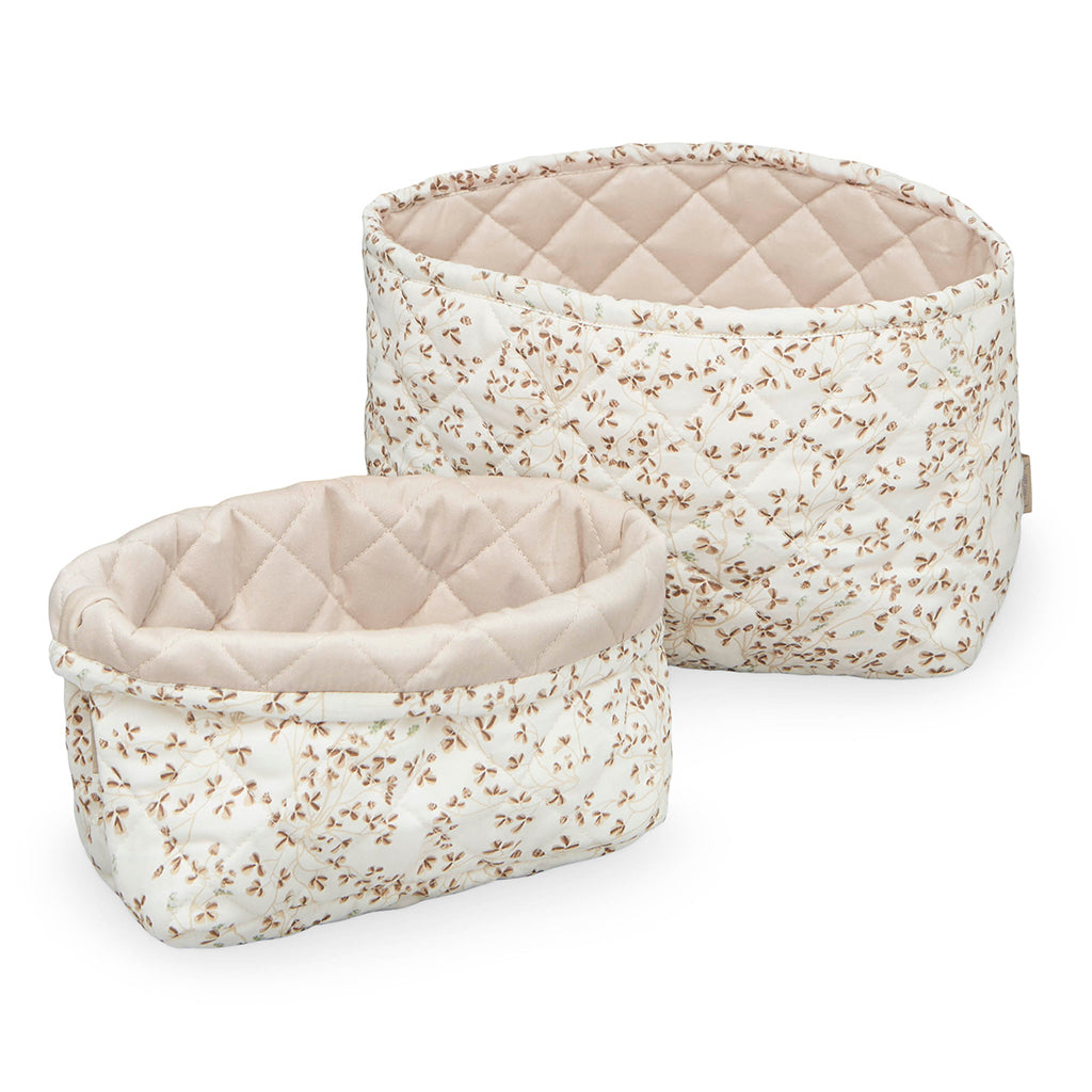 Cam Cam Gesteppte Aufbewahrungskörbe „Lierre / Almond“, 2er-Set, OCS