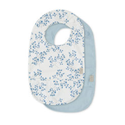 Cam Cam Lätzchen mit Auffangtasche „ Fiori : Stone Blue“