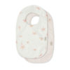 Cam Cam Lätzchen mit Auffangtasche „Windflower Creme : Blossom Pink“