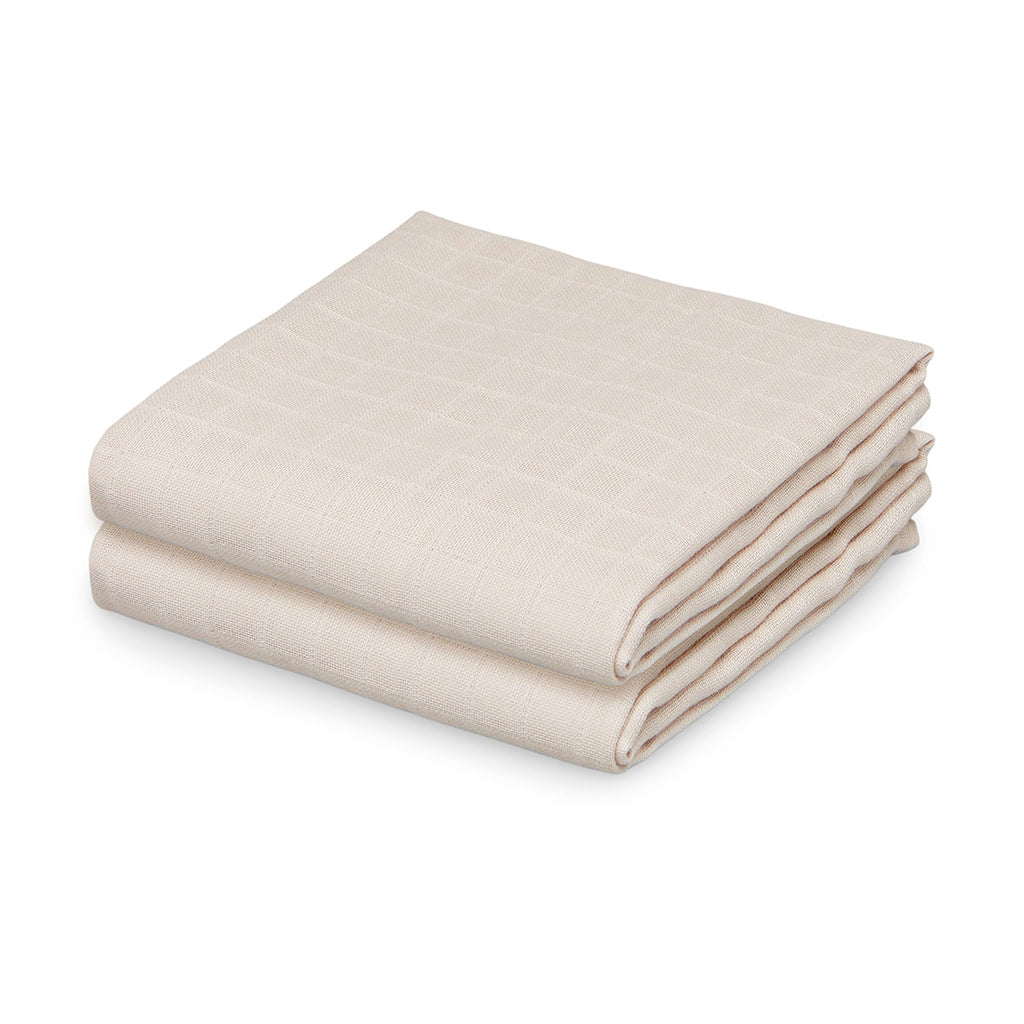 Cam Cam Mulltuch „Almond“, 2er-Set, GOTS, 70x70cm