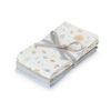 Cam Cam Mulltuch „Mix Forest, Grau, Staubiges Blau“, 3er-Set, GOTS, 70x70cm