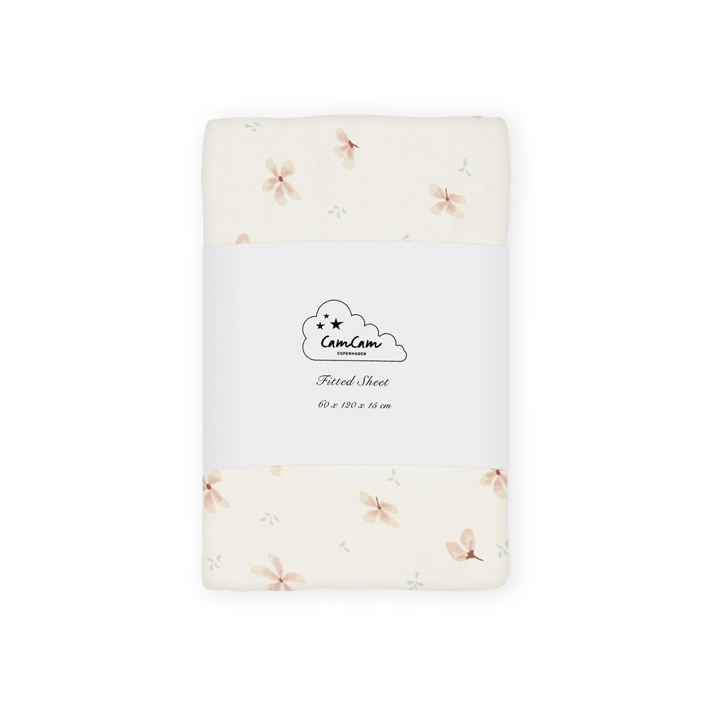 Cam Cam Spannbettlaken „Windflower Creme“