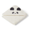 Liewood Kapuzenhandtuch Albert „Panda creme de la creme“, 70x70cm