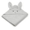 Liewood Kapuzenhandtuch Augusta „Rabbit dumbo grey“, 100x100cm 01