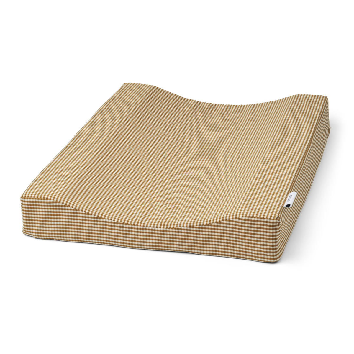 Liewood Wickelunterlage Fritz „Check: Golden caramel / Sandy“, 62x50cm