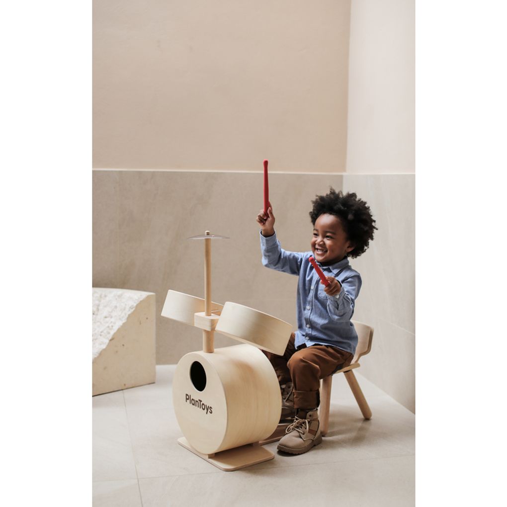 PlanToys Kinder-Trommel-Set aus Holz – Bild 4