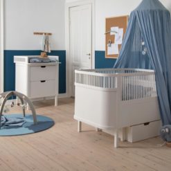 Sebra Babydecke, powder blue, Bio-Musselintuch, 85x85cm 02