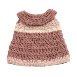 Sebra Puppenkleid, sunsoaked rose, für 40cm Puppen 01