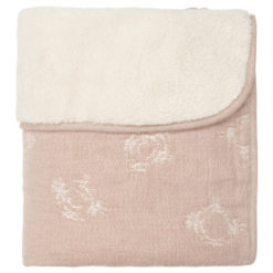 koeka Kinderdecke Portobello, hazel, Plüsch, 100x150cm 02