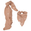 koeka Musselin-Set Wonder „soft earth“, Wickeltuch + Spucktuch, 2er-Set 02