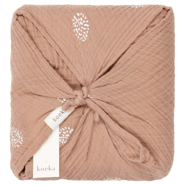 koeka Musselin-Set Wonder „soft earth“, Wickeltuch + Spucktuch, 2er-Set 04