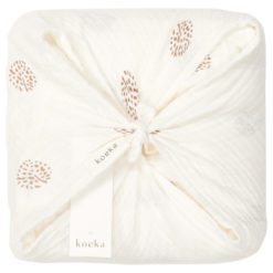 koeka Musselin-Set Wonder „warm white“, Wickeltuch + Spucktuch, 2er-Set 04