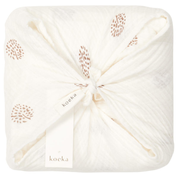 koeka Musselin-Set Wonder „warm white“, Wickeltuch + Spucktuch, 2er-Set 04