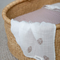 koeka Musselin-Set Wonder „warm white“, Wickeltuch + Spucktuch, 2er-Set 05