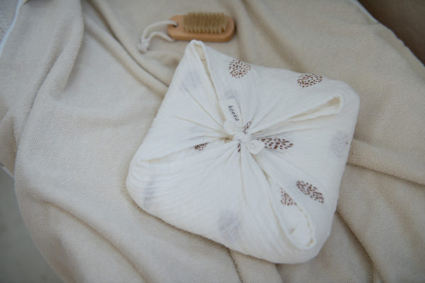 koeka Musselin-Set Wonder „warm white“, Wickeltuch + Spucktuch, 2er-Set 06