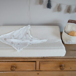 koeka Musselin-Set Wonder „warm white“, Wickeltuch + Spucktuch, 2er-Set 09