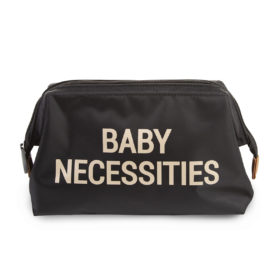 Childhome Baby Necessities Kulturbeutel in schwarz : gold, 27x13x15cm 01