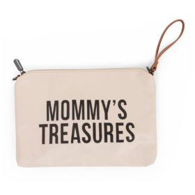 Childhome Mommy Treasures Clutch in creme : schwarz, 33x23cm 01