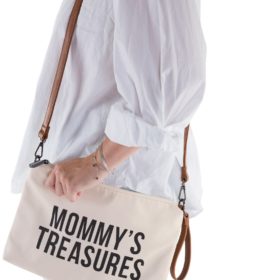 Childhome Mommy Treasures Clutch in creme : schwarz, 33x23cm 06