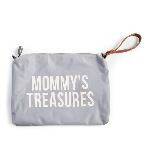 Childhome Mommy Treasures Clutch in grau : creme, 33x23cm 01