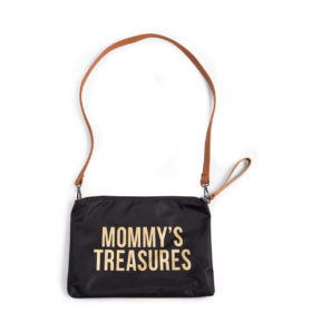 Childhome Mommy Treasures Clutch in schwarz : gold, 33x23cm 03