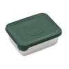 Liewood Ako Snackbox „Mr Bear garden green“, Edelstahl mit Silikon-Deckel