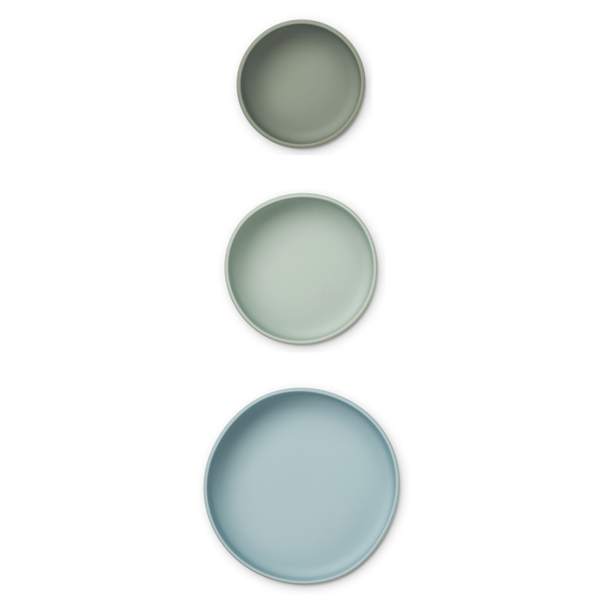 DELISTED Liewood Audrey Silikon Schüssel-Set „Green multi mix“, 3er-Set – Bild 3