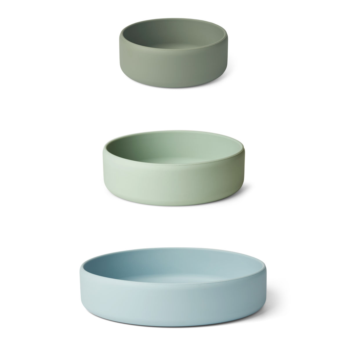 DELISTED Liewood Audrey Silikon Schüssel-Set „Green multi mix“, 3er-Set – Bild 2