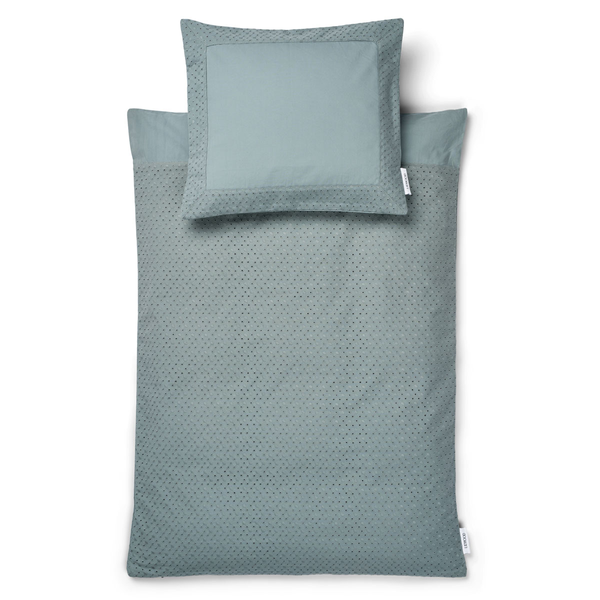 Liewood Baby-Bettwäsche Avery „Blue fog“ mit Lochstickerei, 100x70cm / 45x40cm – Bild 2