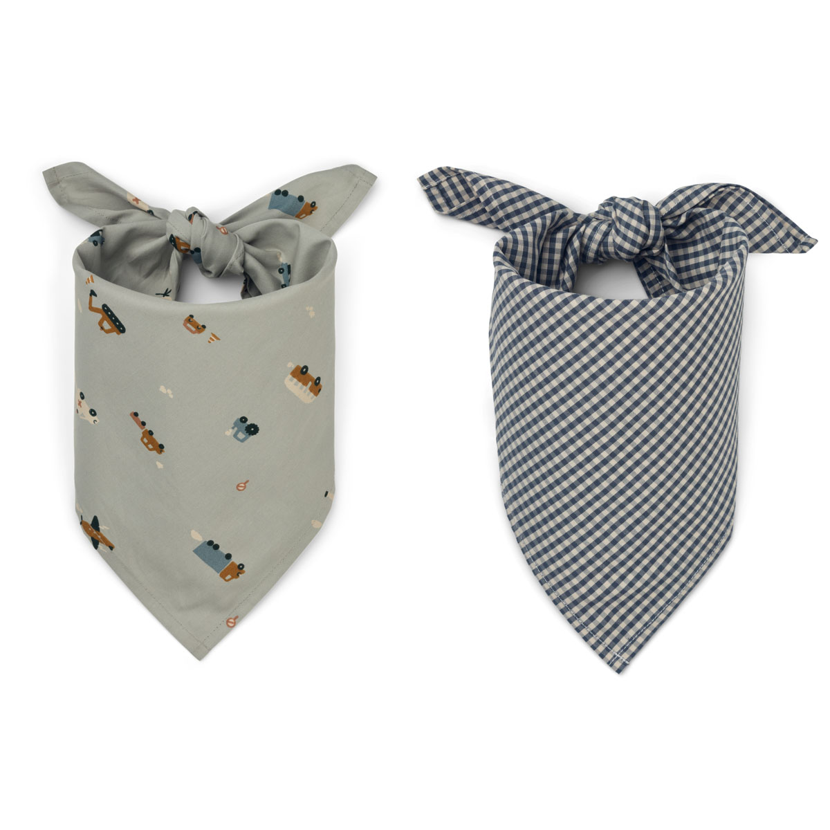 DELISTED Liewood Bandana Bali „Vehicles / Dove blue multi mix“, 2er-Set