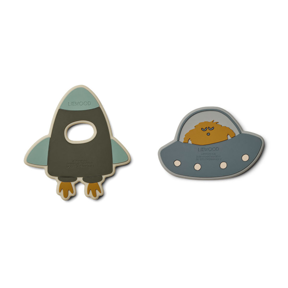 Liewood Beißringe Gia „Space blue multi mix“, 2er-Set, Silikon 02