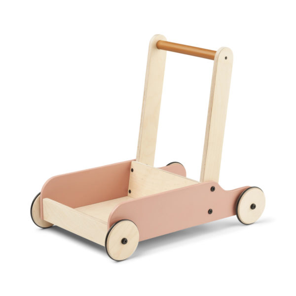 DELISTED Liewood Lauflernwagen Bonnie „Tuscany rose / golden caramel mix“, Buchenholz, H52cm