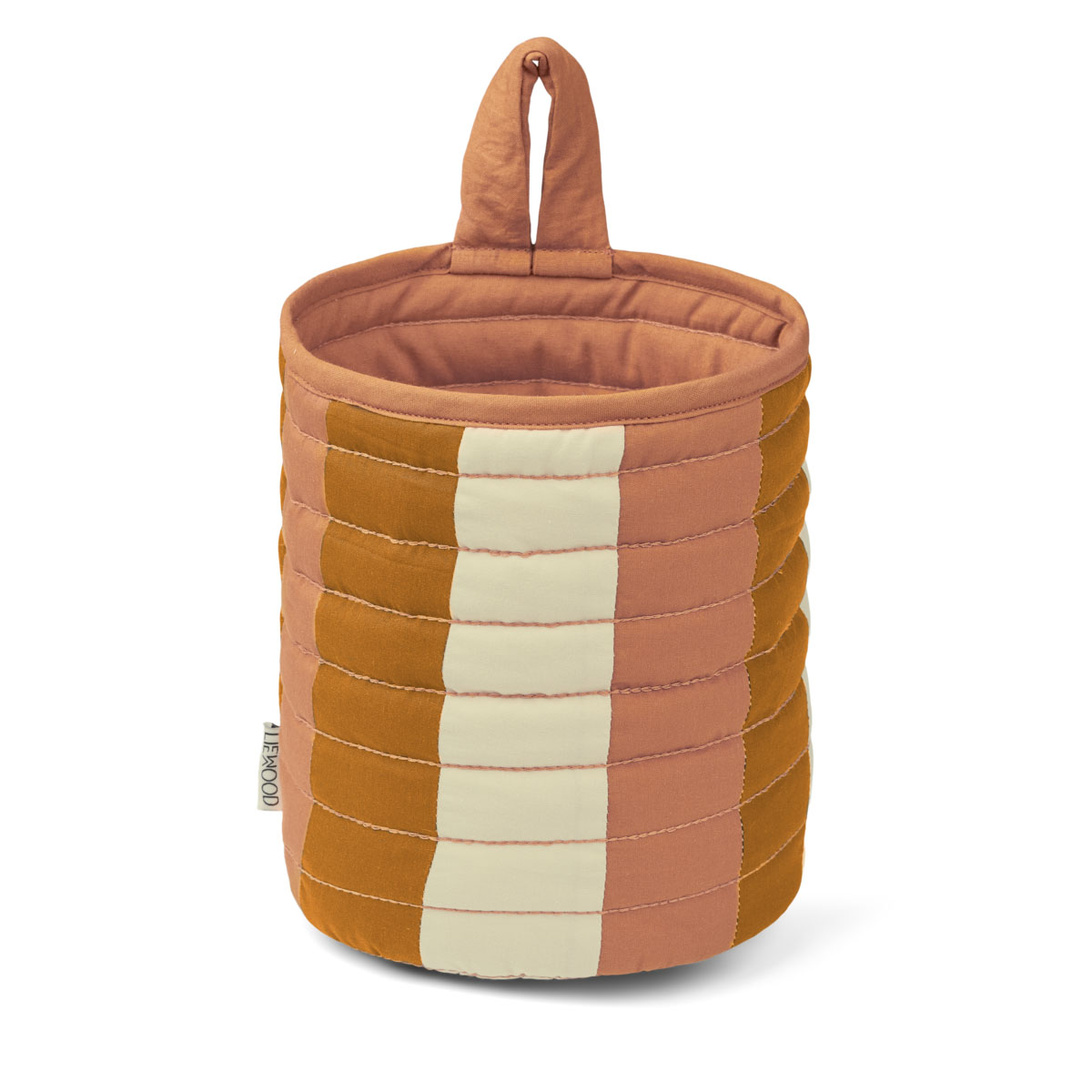 DELISTED Liewood Aufbewahrungskorb Faye „Stripe: Tuscany rose / Golden caramel / Sandy“, 15x18cm