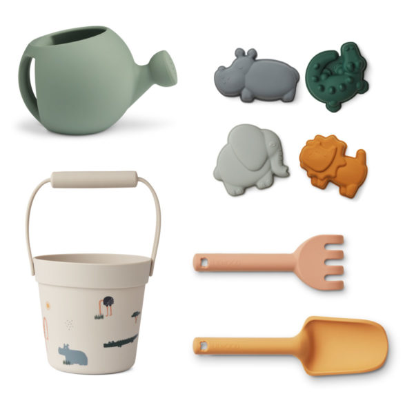 DELISTED Liewood Florence Strand- und Garten-Set „Safari sandy mix“, Silikon