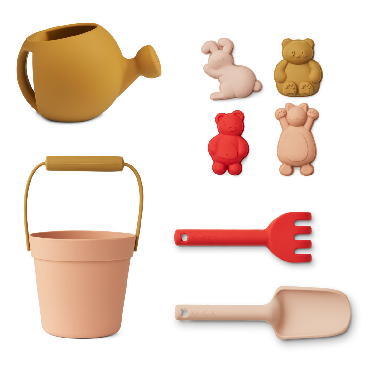 DELISTED Liewood Florence Strand- und Garten-Set „Classic rose multi mix“, Silikon