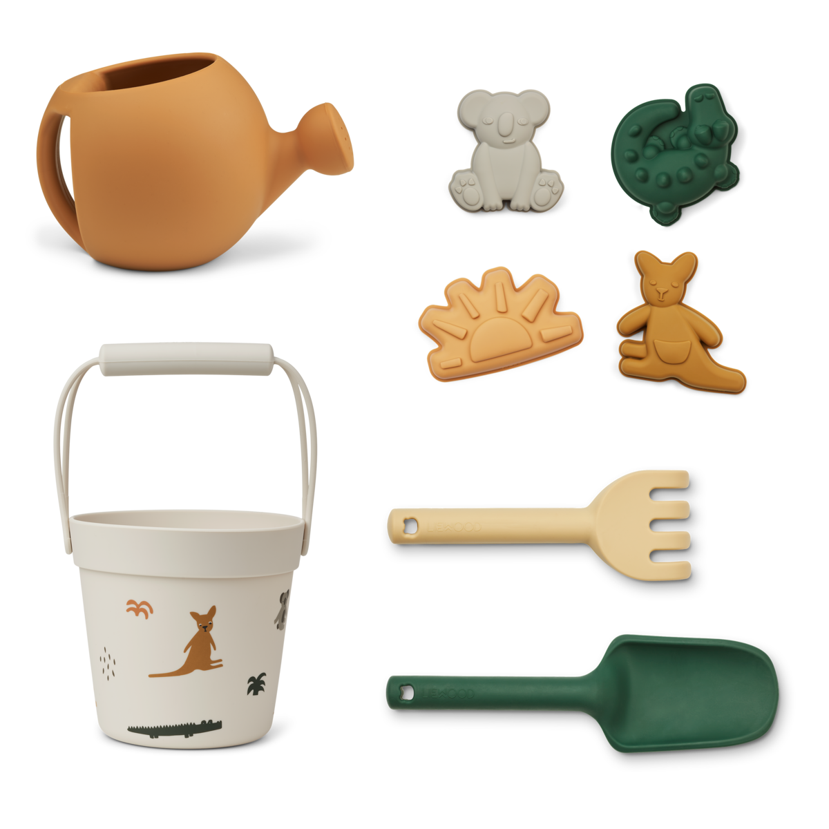 DELISTED Liewood Florence Strand- und Garten-Set „Aussie / sea shell mix“, Silikon