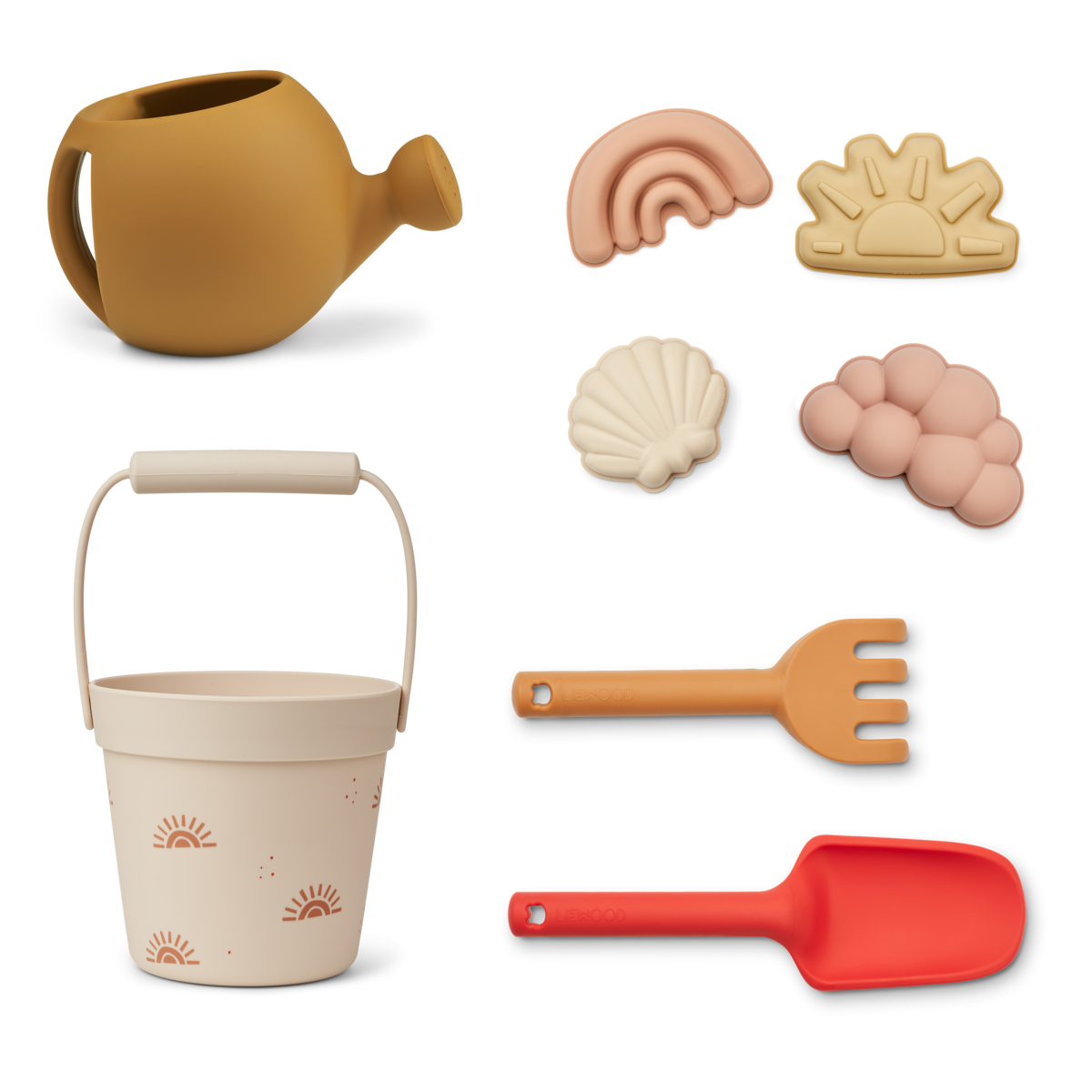 DELISTED Liewood Florence Strand- und Garten-Set „Sunset / apple blossom mix“, Silikon