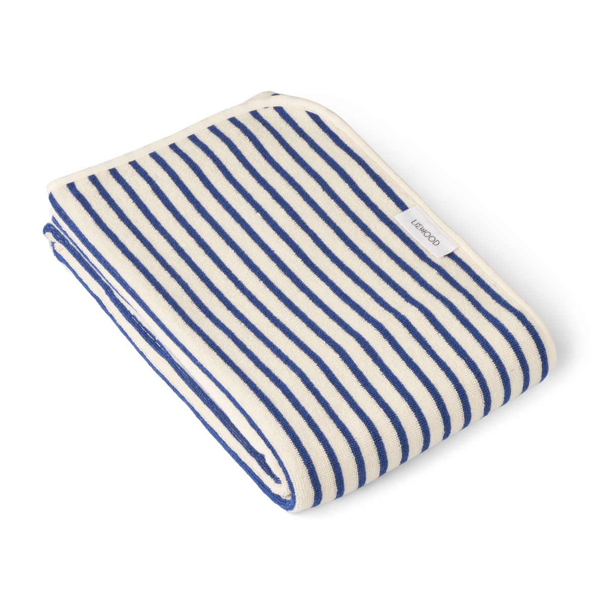 DELISTED Liewood Hansen Strandtuch „Surf blue / creme“, 140x70cm
