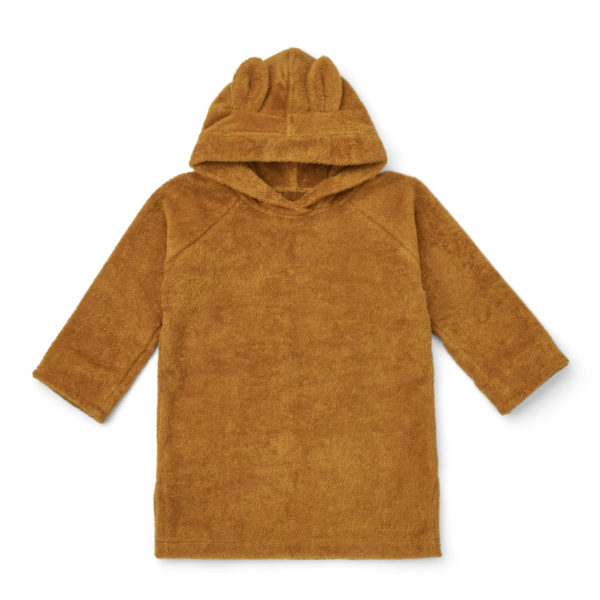 Liewood Ilja Poncho-Bademantel „Rabbit golden caramel“, 1-2 Jahre