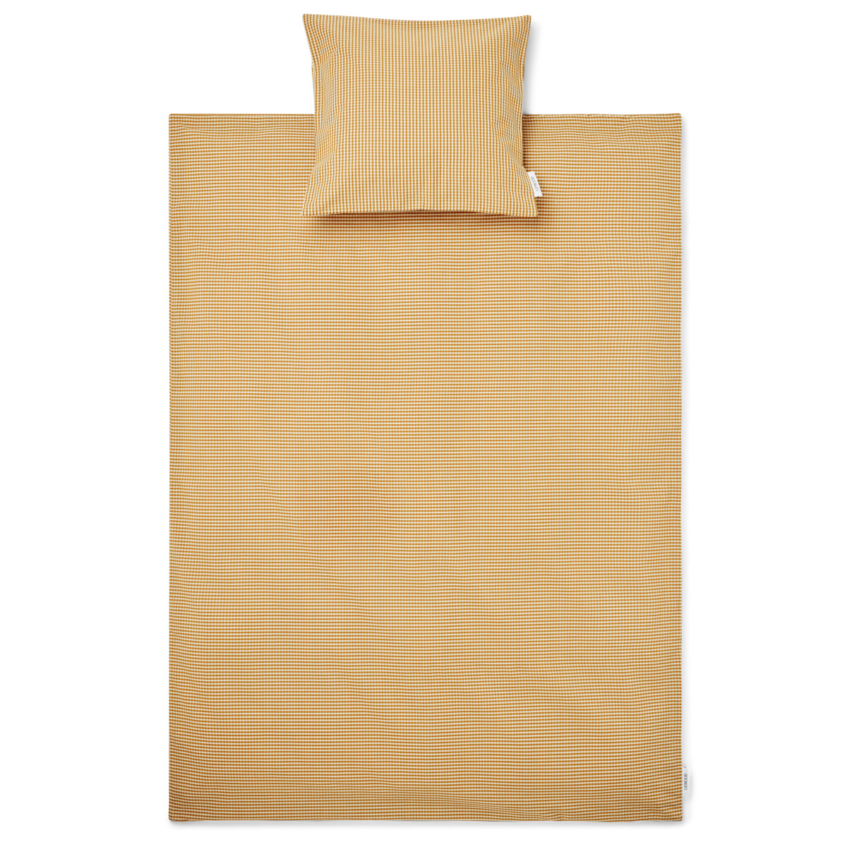 DELISTED Liewood Junior-Bettwäsche Ingeborg „Golden caramel / Sandy“, kariert, 140x100cm / 45x40 – Bild 3