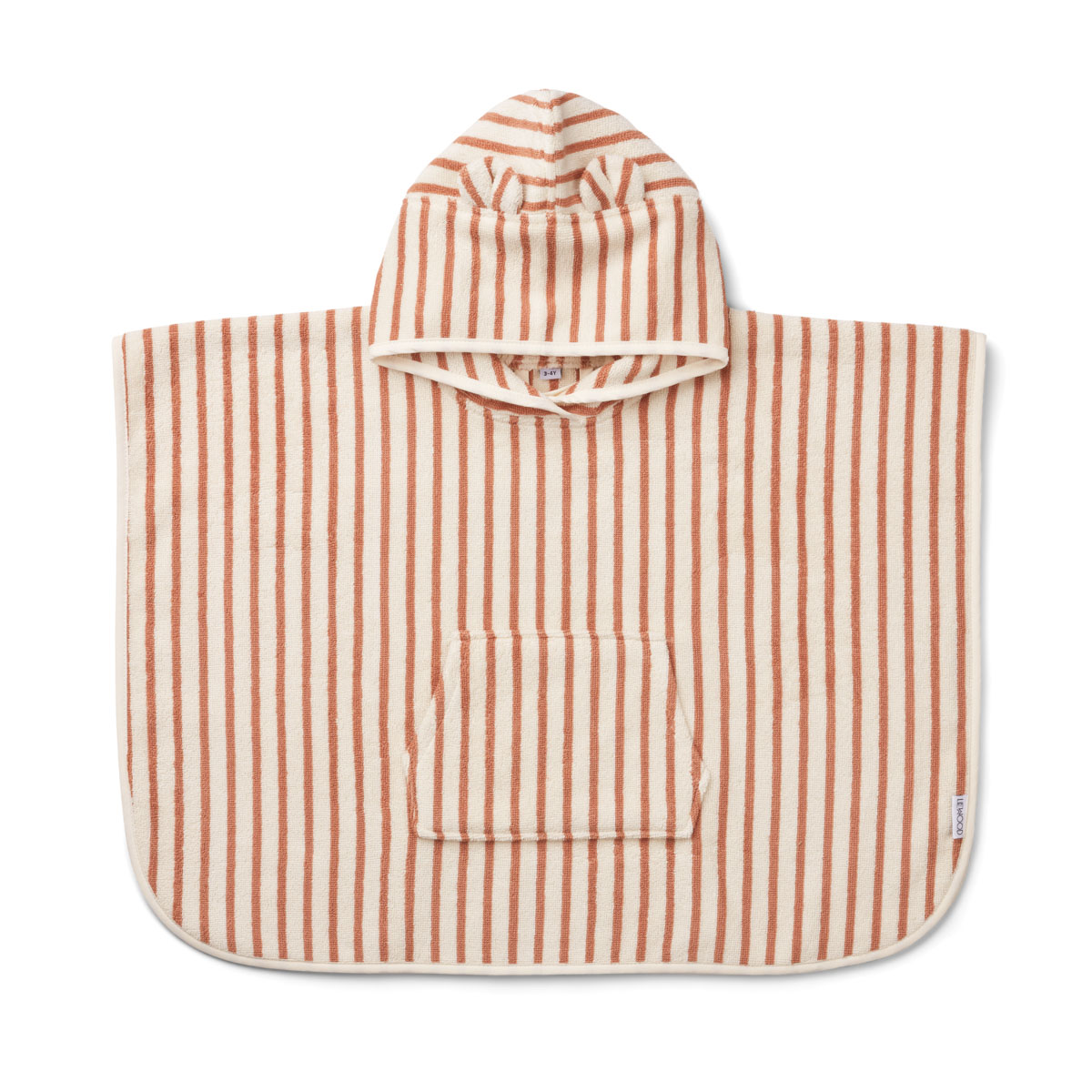 DELISTED Liewood Izzy Badeponcho „Tuscany rose / creme“, gestreift
