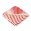 Liewood Kapuzenhandtuch Louie „Apple red : creme“, gestreift, 100x100cm 01