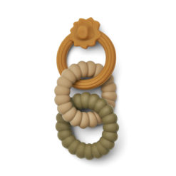 Liewood Beißringe Gilbert „Lion / golden caramel multi mix“, Silikon